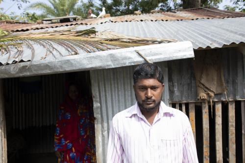“My land and housing have been destroyed,” he says. “Every year there is flooding. The Ramnabad river tears apart and the river banks break up. These days, getting by is really tough.” Noor Alam