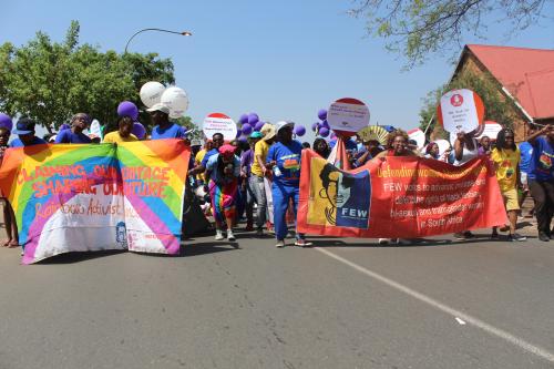 FEW and RAA lead the Soweto Pride parade
