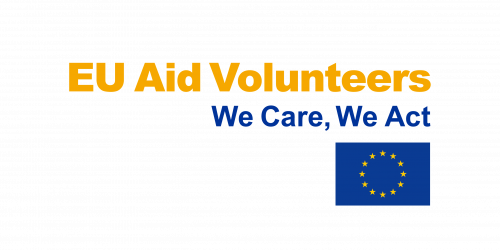 The logo of the EU Aid Volunteers programme