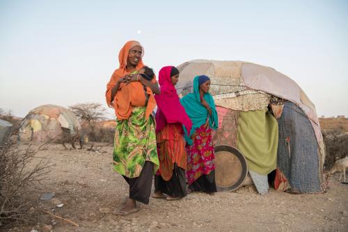 Fathiya Muhamed Hassen is among the 200 households who came to Elginised three months ago from North of Hargeisa looking for water and pasture following the drought. 