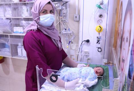 Niveen Zam’areh is a midwife working in the Red Crescent Hospital in Hebron