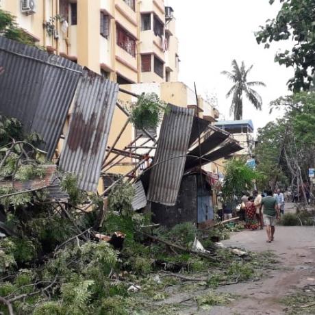 Devastation caused by cyclone Amphan