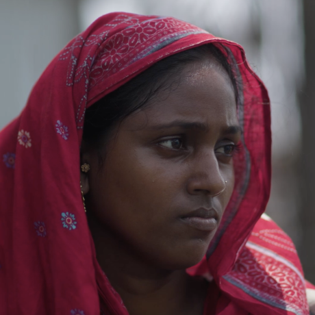 Liza Begum, displaced woman from Bangladesh