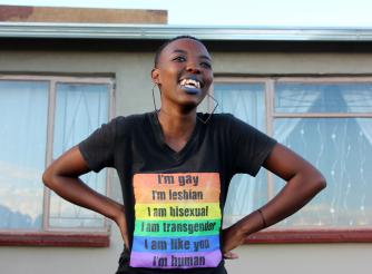 Zandile, an LGBTI activist from South Africa