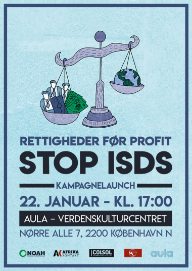 A Stop ISDS campaign poster