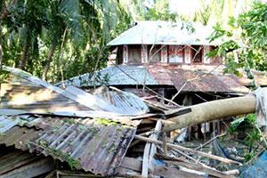 Damaged caused by Cyclone Bulbul