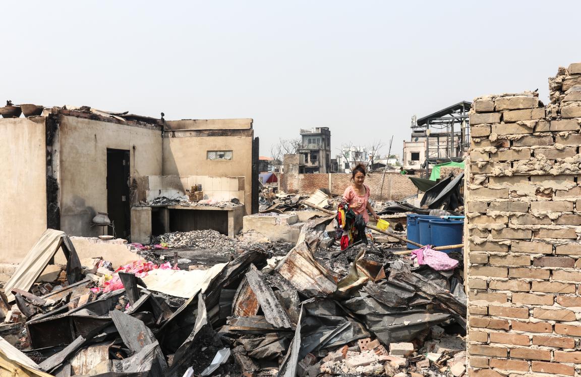 The City of Mandalay, un to 80% of the city has been destroyed