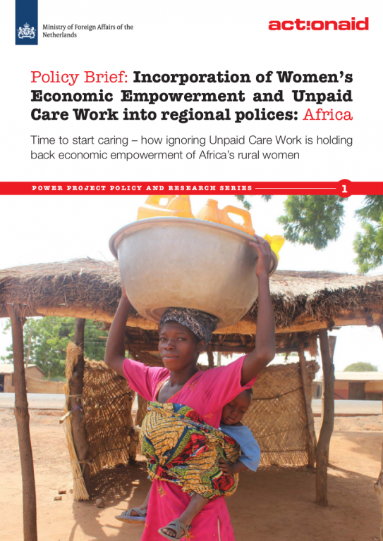 Policy Brief: Incorporation Of Women’s Economic Empowerment And Unpaid ...