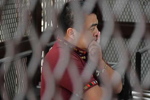 Abelino Chub Caal at his trial, April 2019
