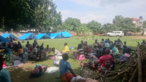 Apaa residents peacefully occupy the UN OHCHR compound