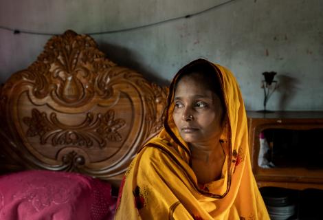 Jackia Begum sustained long-term injuries in the Rana Plaza disaster and her part time job working with handicrafts now brings in very little income. She says: “The memories will stay with me until my death.”