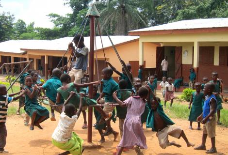Elementary school in Volta region, Ghana.