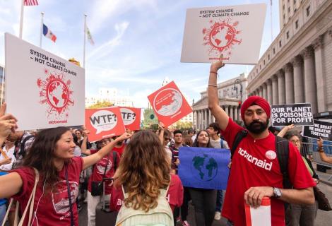 ActionAid's Teresa Anderson and Harjeet Singh among climate protestors