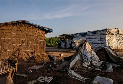 A photo Ndedja, a resettlement village in Mozambique 