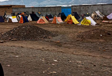 Tents in the Shaiday IDP camp in Afghanistan