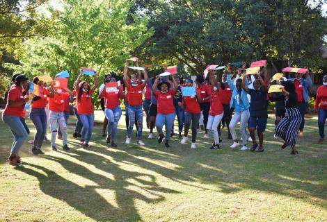 Young women in South Africa demanding for decent work