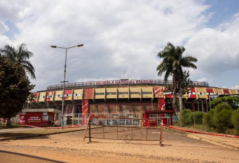 The Mandela National Stadium, on the outskirts of Kampala, is being kitted out with enough beds to treat over a thousand COVID patients.