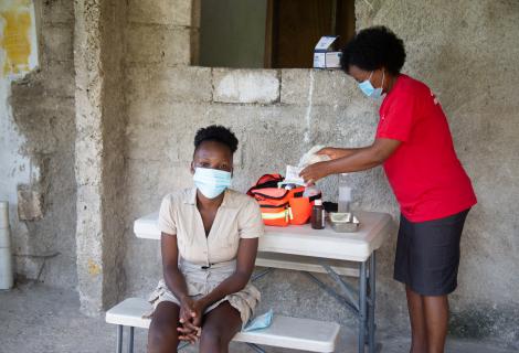 Haiti health worker