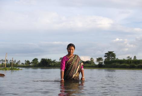 Taposhi Rani (20) is an activist, campaigning for women to become leaders during emergencies and to become protectors of their environment