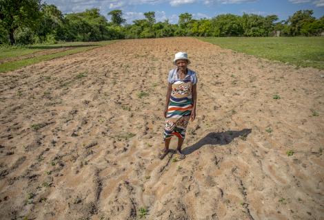 Nelia and her family family faced severe food shortages as a result of droughts in the Makoni District of Zimbabwe