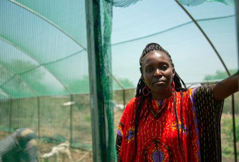 Rosemary, an agro-pastoralist and community leader living through climate change impacts in Isiolo, Kenya