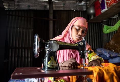 Mousumi Begum, Rana Plaza survivor. 