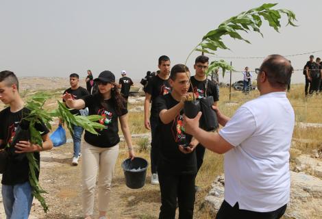 Planting with youths