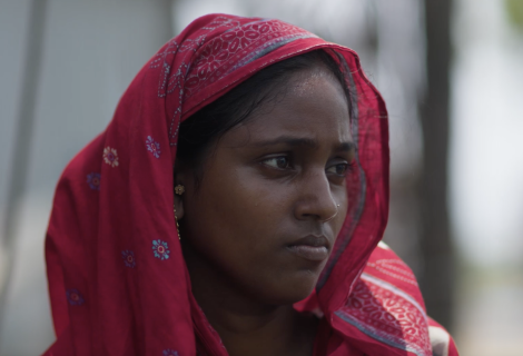 Liza Begum, displaced woman from Bangladesh