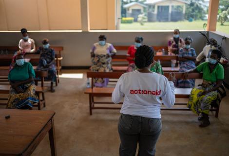 Esther Anchouza, a clinical psychologist in the Democratic Republic of Congo, supports people affected by crisis as Ebola increases fear and disrupts women's group therapy sessions.