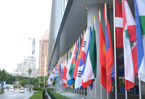 Flags at Annual Meetings in Bangkok