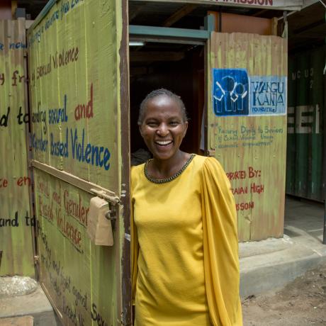 Wangu Kanja of the Wangu Kanja Foundation, an ActionAid partner organisation in Kenya supporting women who have experienced gender-based violence.