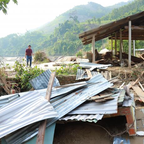 One of the most powerful storms to hit Vietnam in two decades, Typhoon Molave battered coastlines and caused heavy rains, serious flooding, and destroyed the homes of millions of people in the south central region.