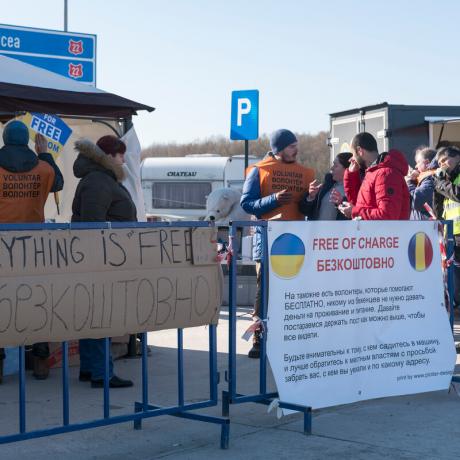 General scenes Isaccea entry point on Romanian border