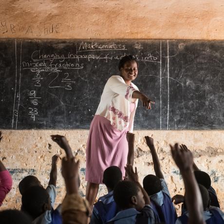 Young Urban Women (YUW) Teleza Banda Primary School Teacher, in Mchinji, Impacted by the cholera outbreak