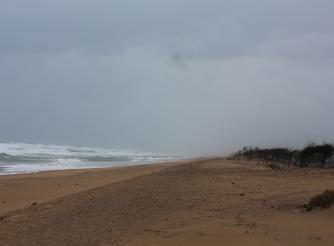 The beach, before Cyclone Fani hits the Puri district