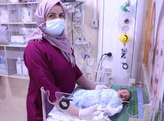 Niveen Zam’areh is a midwife working in the Red Crescent Hospital in Hebron