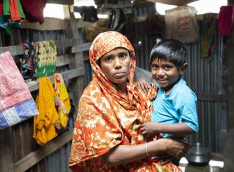 After severe flooding destroyed her house and crops, Kakoli was forced to migrate to Dhaka in order to find work.