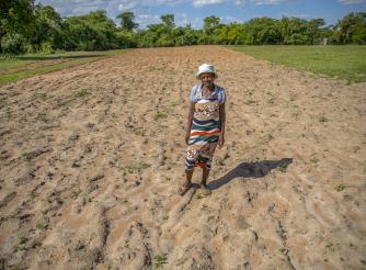 Nelia and her family family faced severe food shortages as a result of droughts in the Makoni District of Zimbabwe