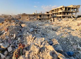 Destruction caused by the earthquake in Northwest Syria 