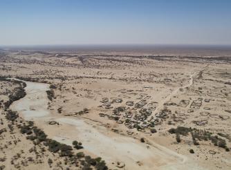Aerial photograph of Ceel DHeere community , Somaliland 