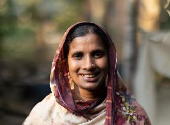 Rina, a farmer and mother from Bangladesh