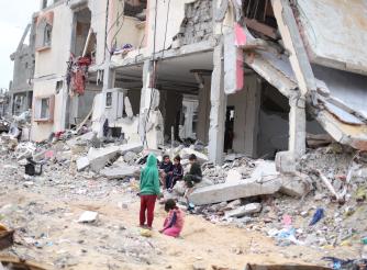 Scenes of destruction in northern Gaza