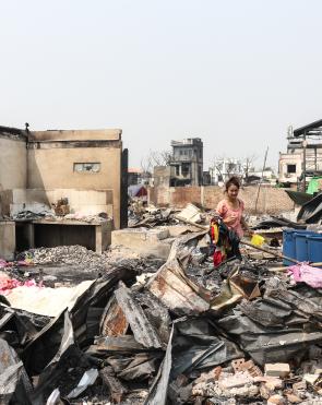 The City of Mandalay, un to 80% of the city has been destroyed