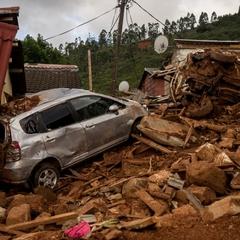 Damage caused by an extreme weather event