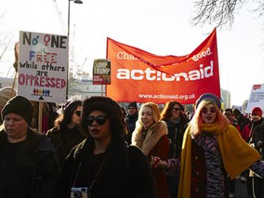 ActionAid UK at the Women’s March London 2017