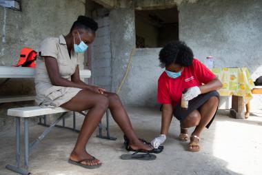 Mona Desir is a nurse in Haiti who gives free treatment to those in need.