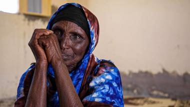 Amina Yusuf, aged 90 - has lived through 12 different droughts. Hidhinta, Somaliland. 