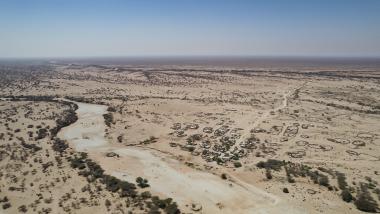 Aerial photograph of Ceel Dheere community, Somaliland 